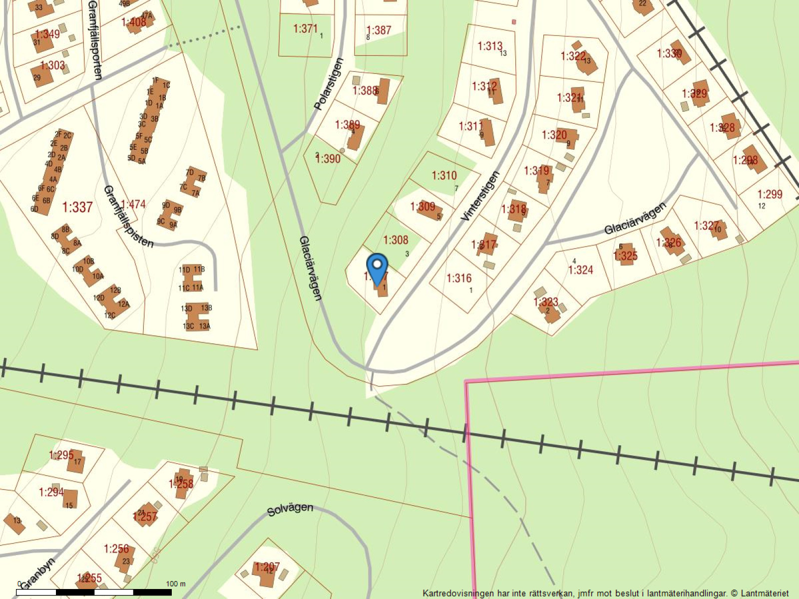 Fastighetskarta Vinterstigen 1