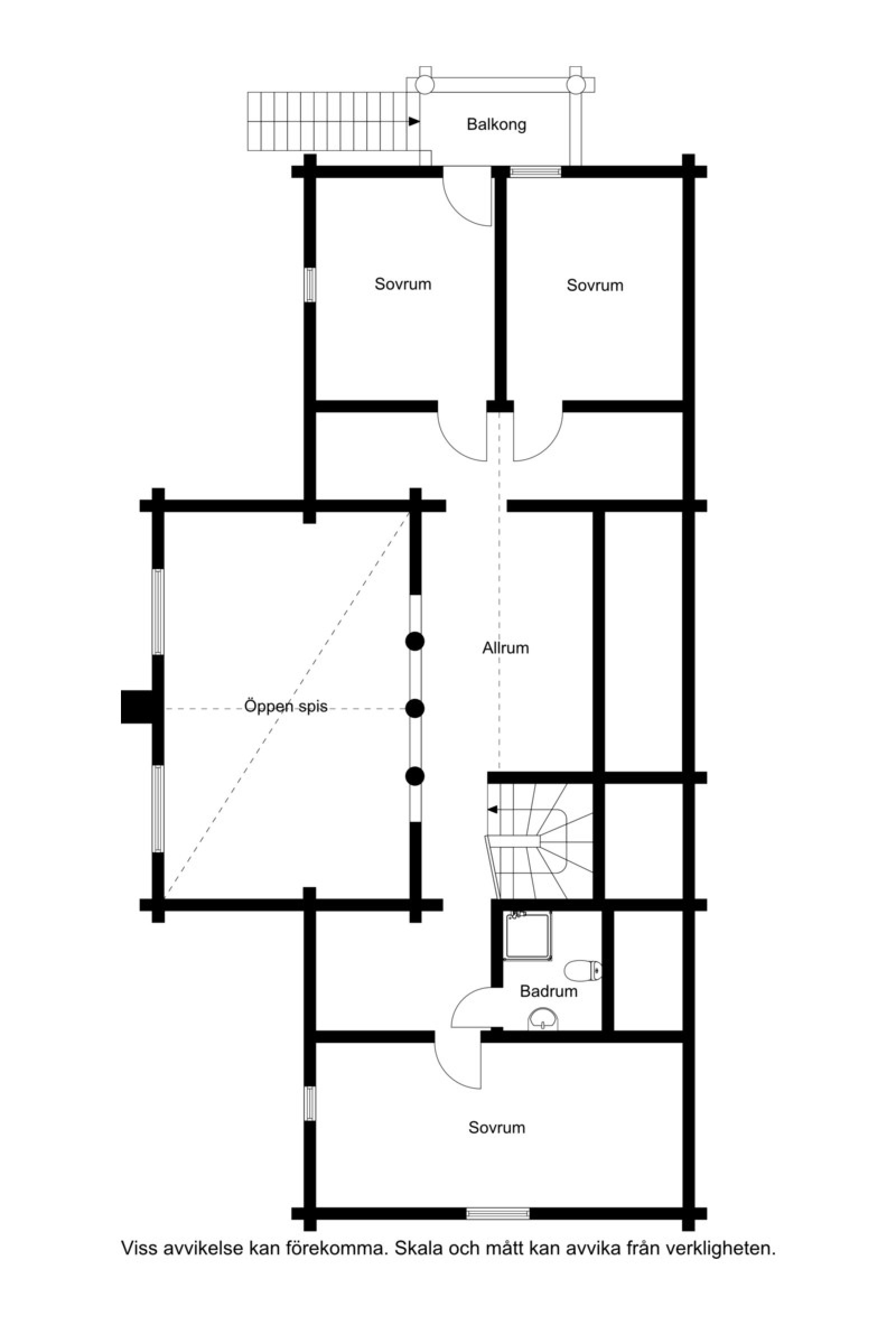 Planskiss loftplan Vinterstigen 1