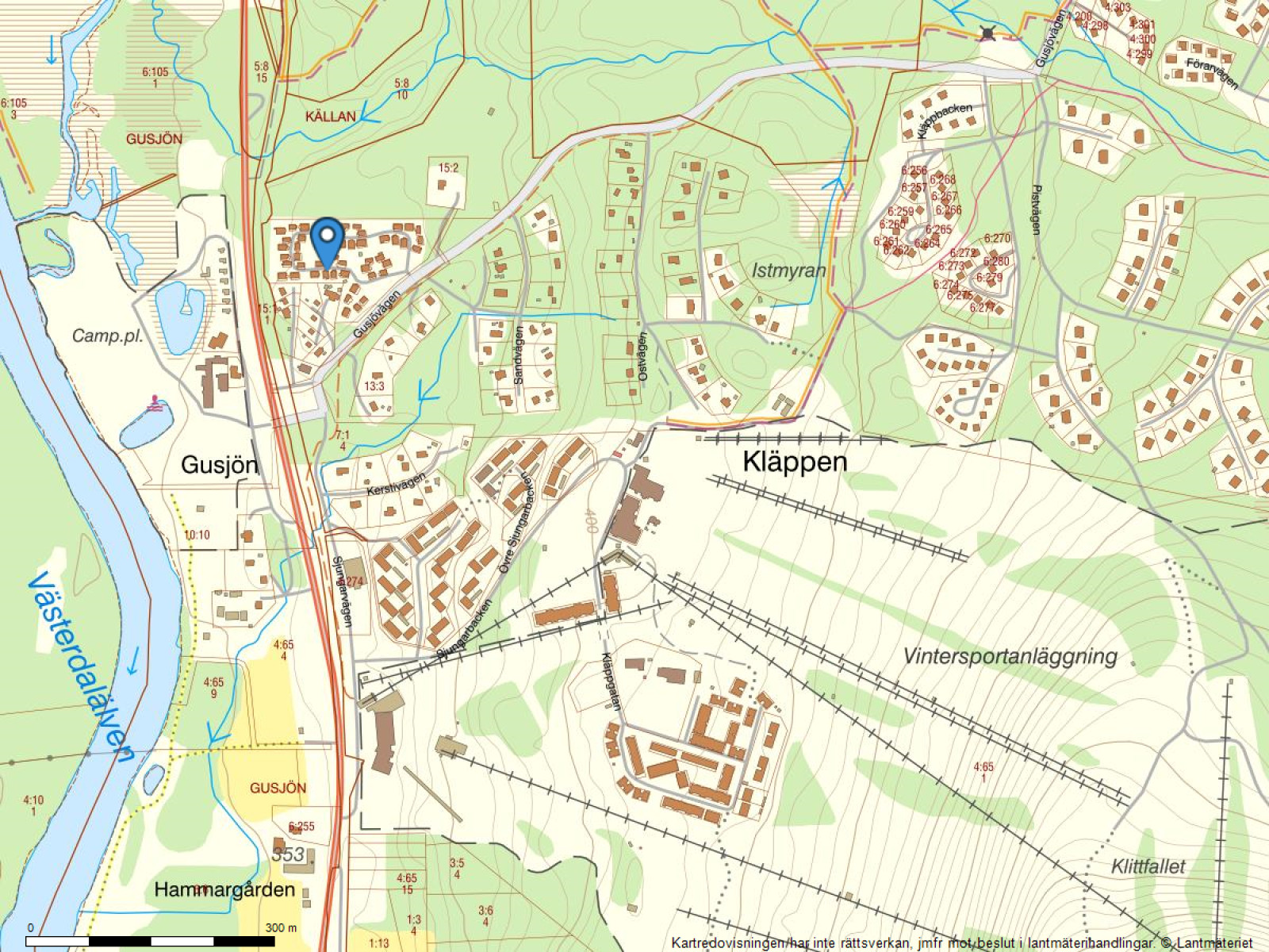 Fastighetskarta Gusjövägen 235