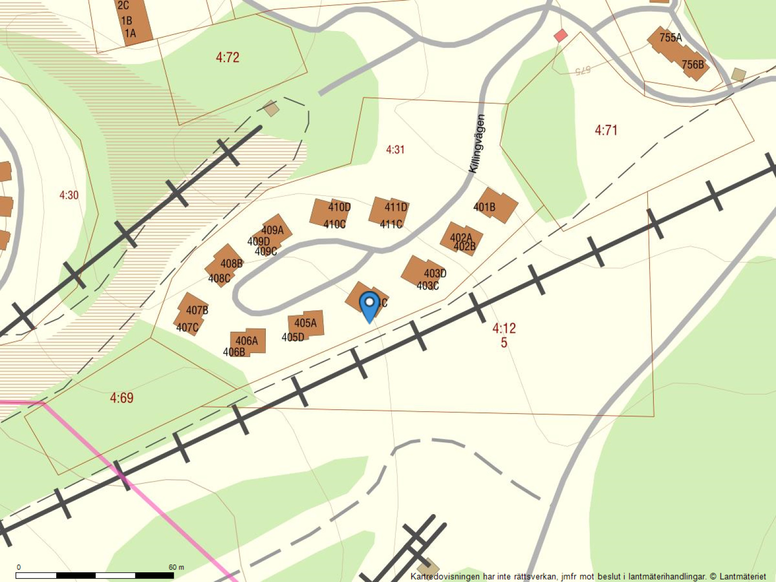 Fastighetskarta Gula byn 404B