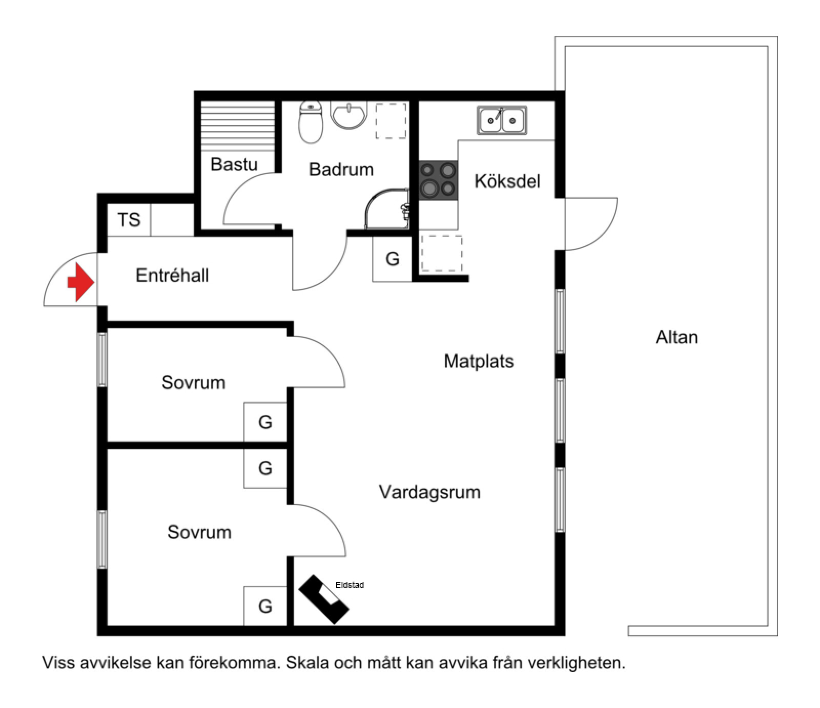 Planskiss Tandåbyn 8A