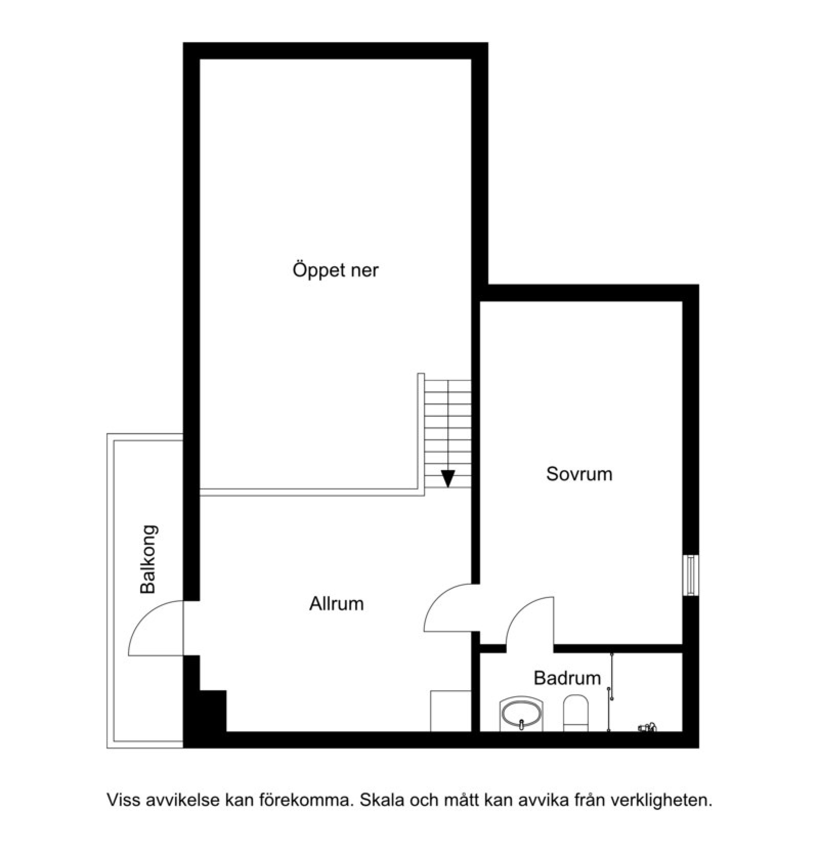 Planskiss loft Lämmelstigen 10B