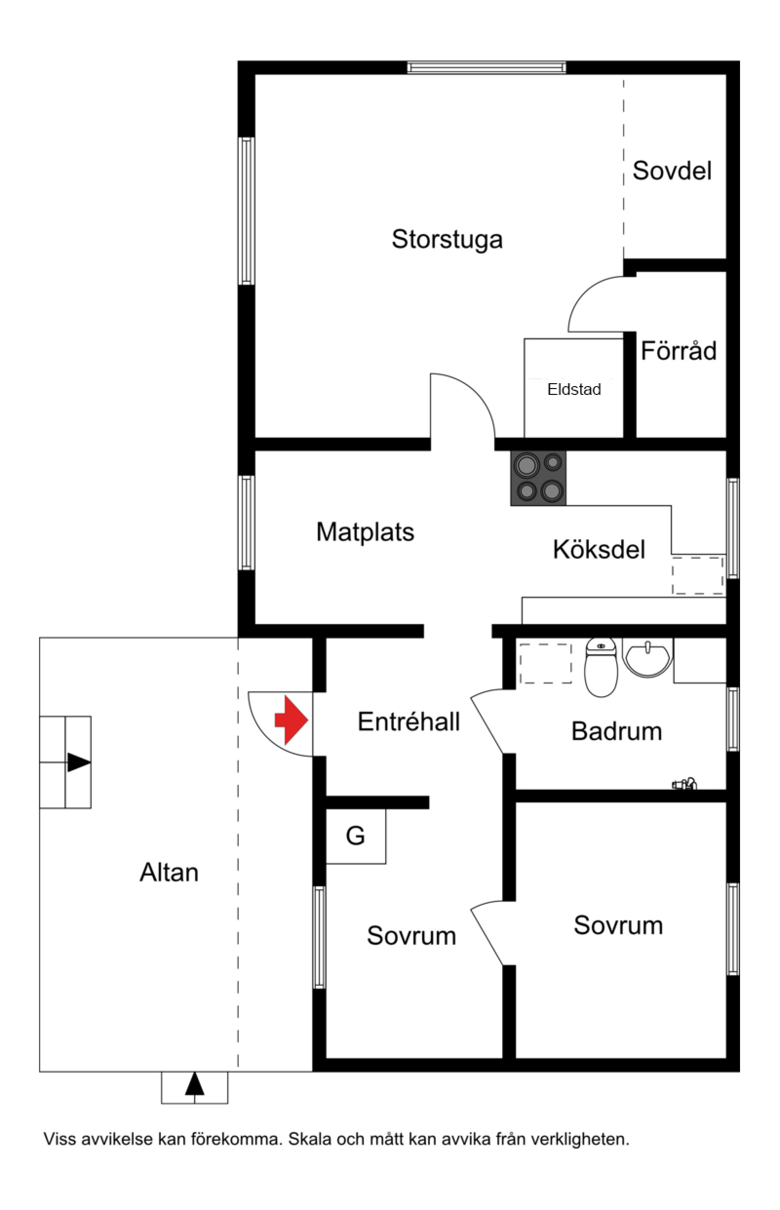 Planskiss Krypljungsstigen 14