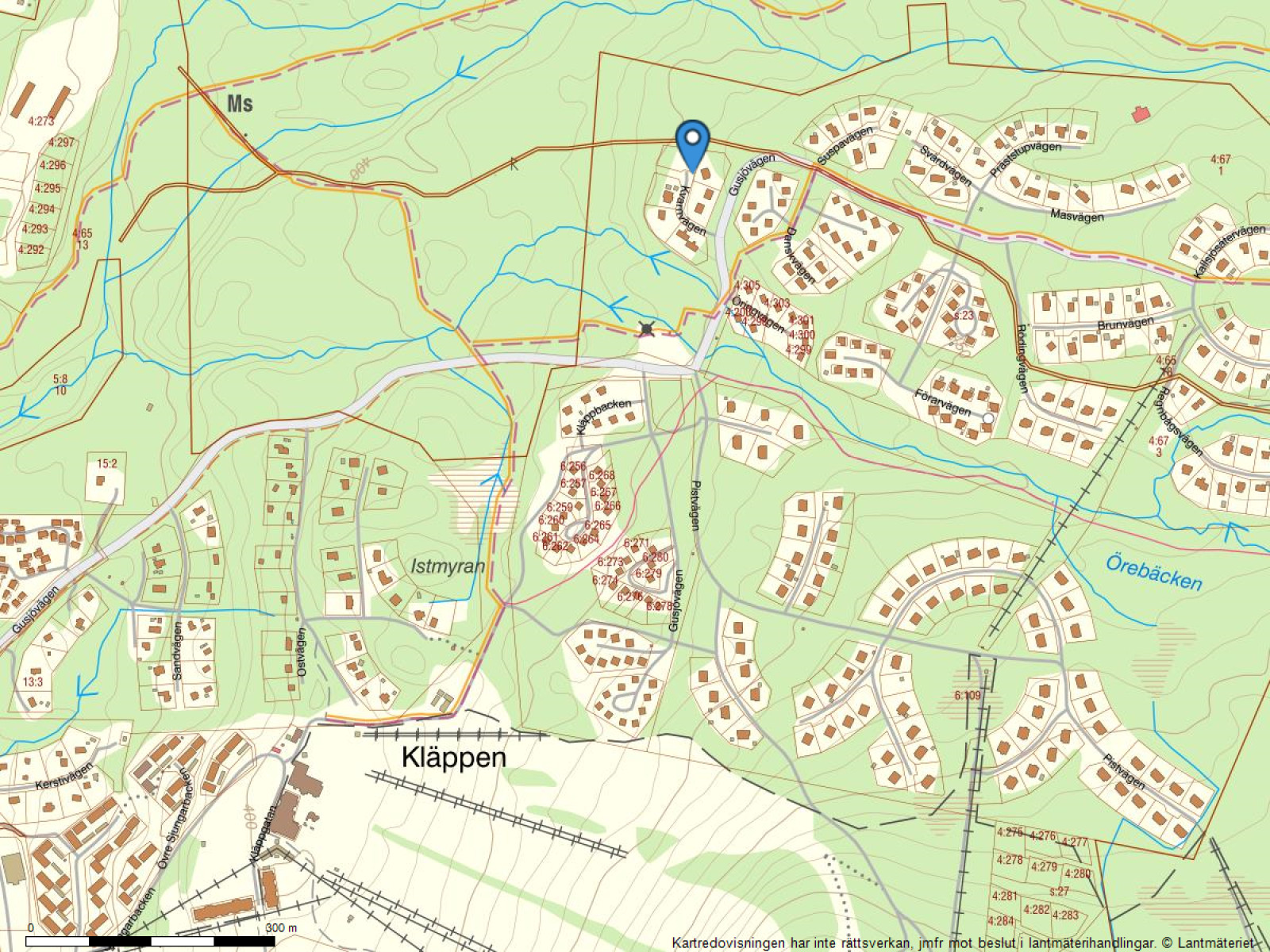 Fastighetskarta Kvarnvägen 404C