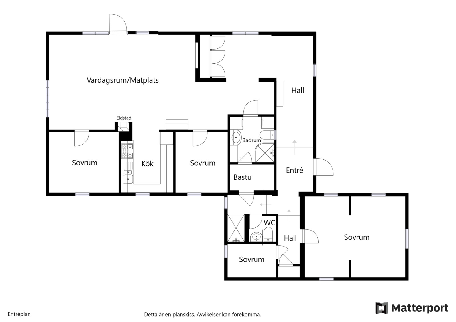 Planskiss Rådjursstigen 1
