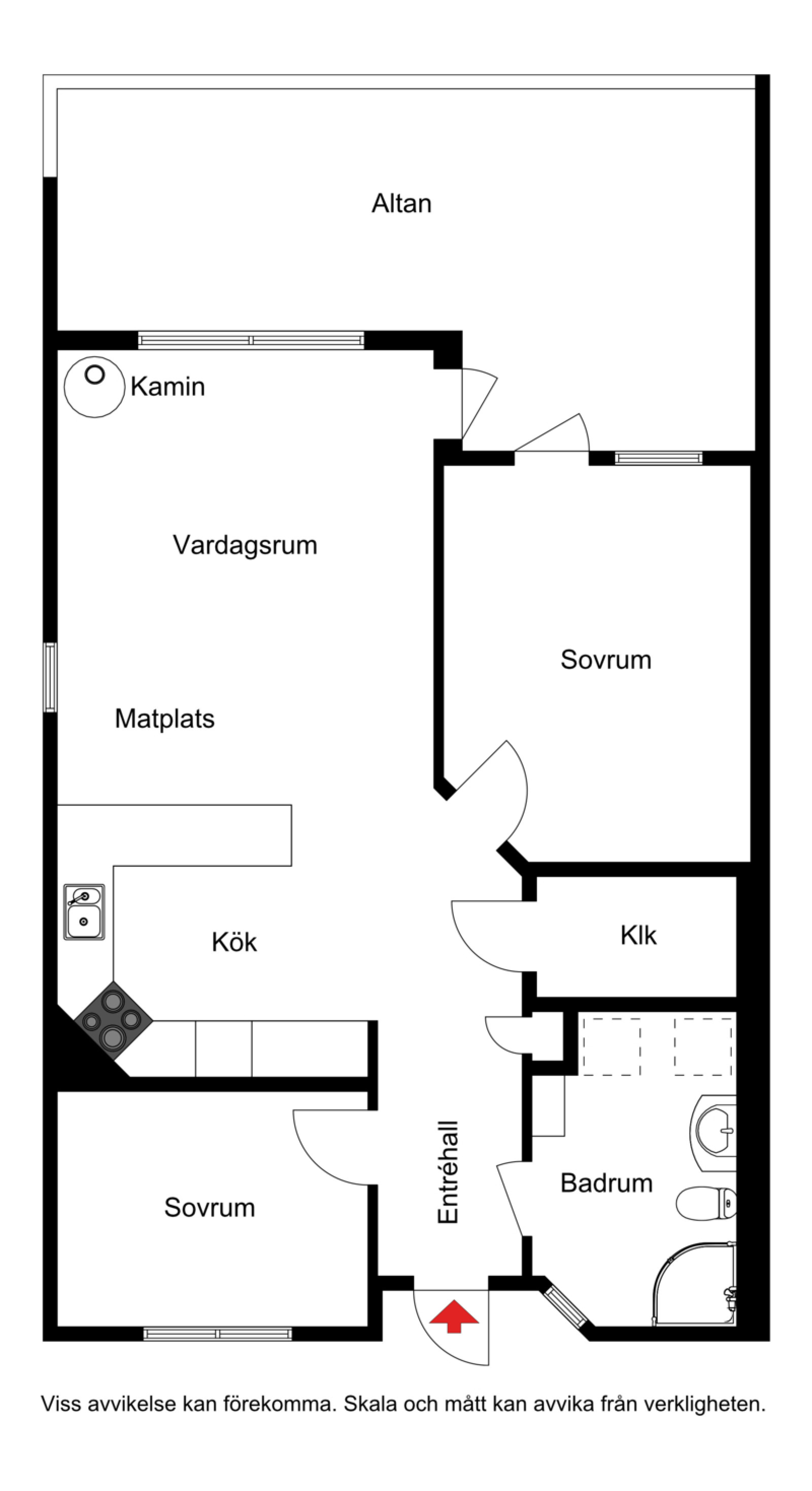 Planskiss Elljusvägen 2C