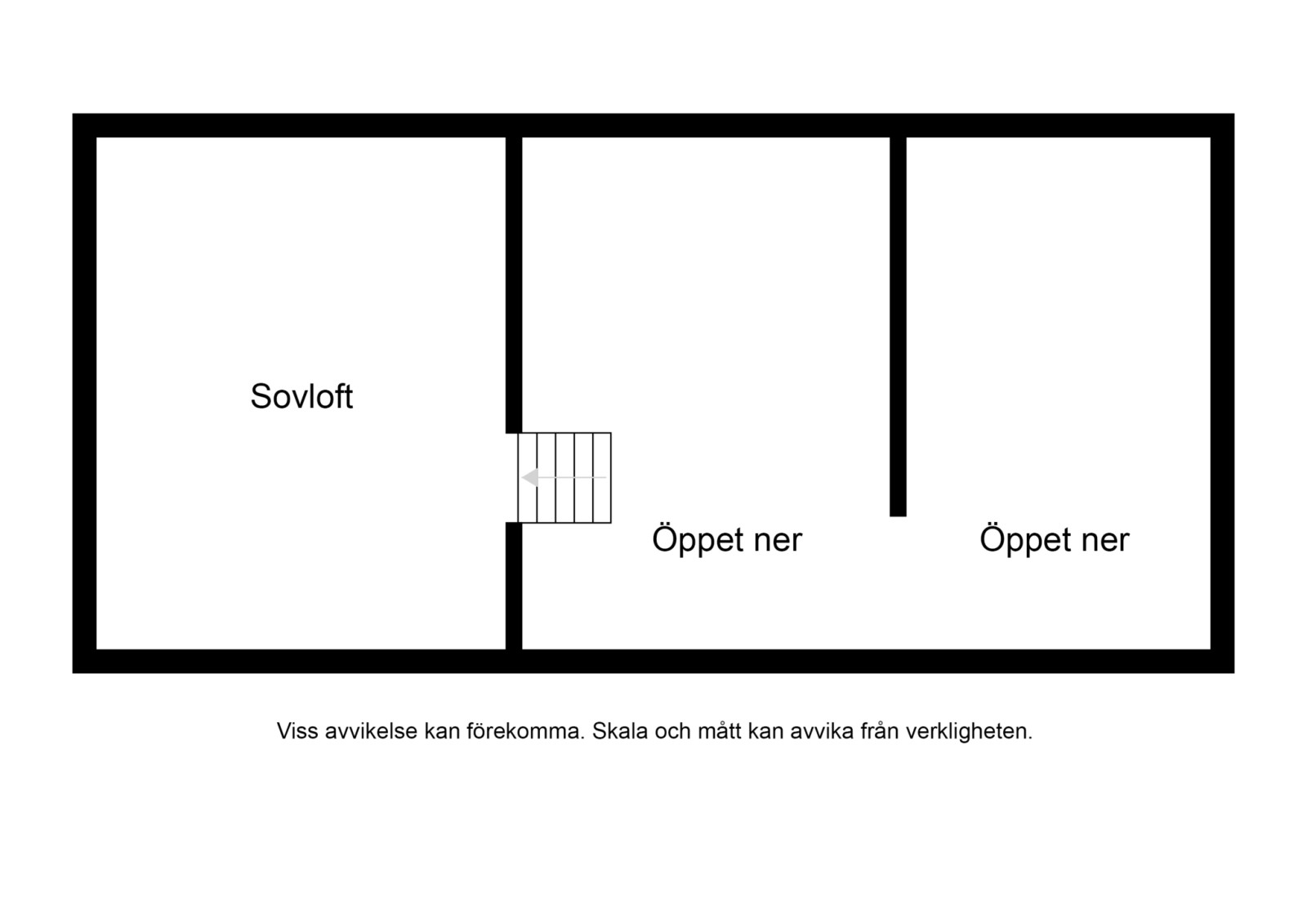 Planskiss loft Hjortstigen 1A