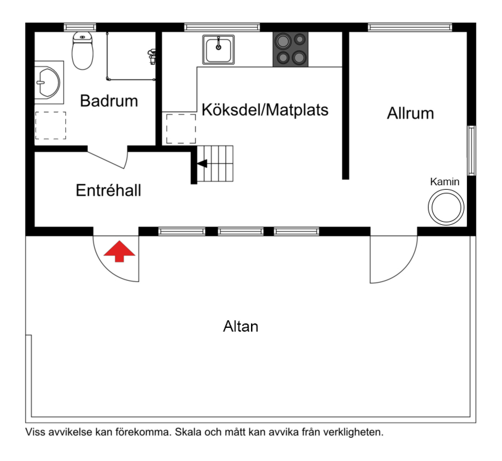 Planskiss Hjortstigen 1A