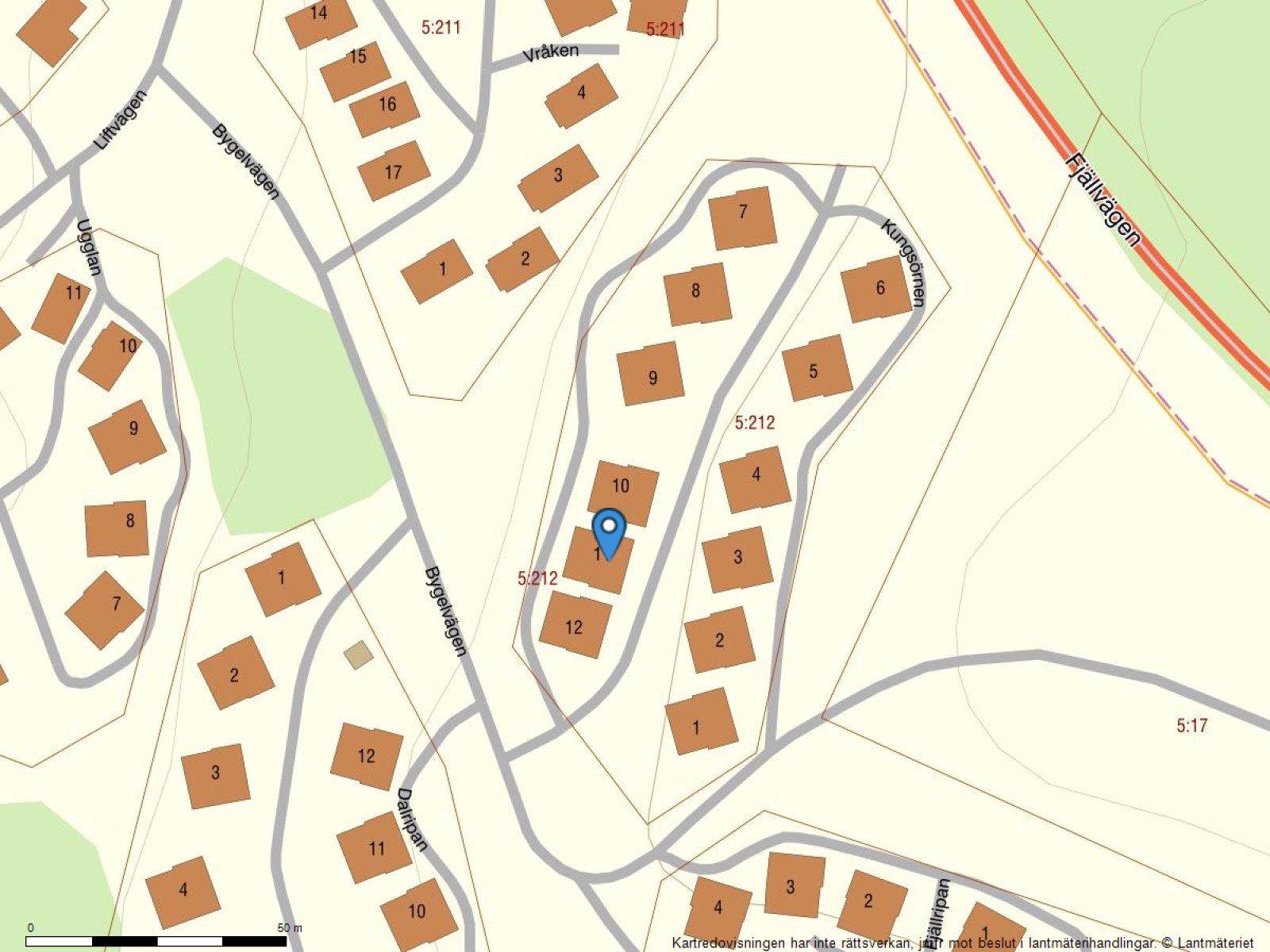 Fastighetskarta Kungsörnen 11C