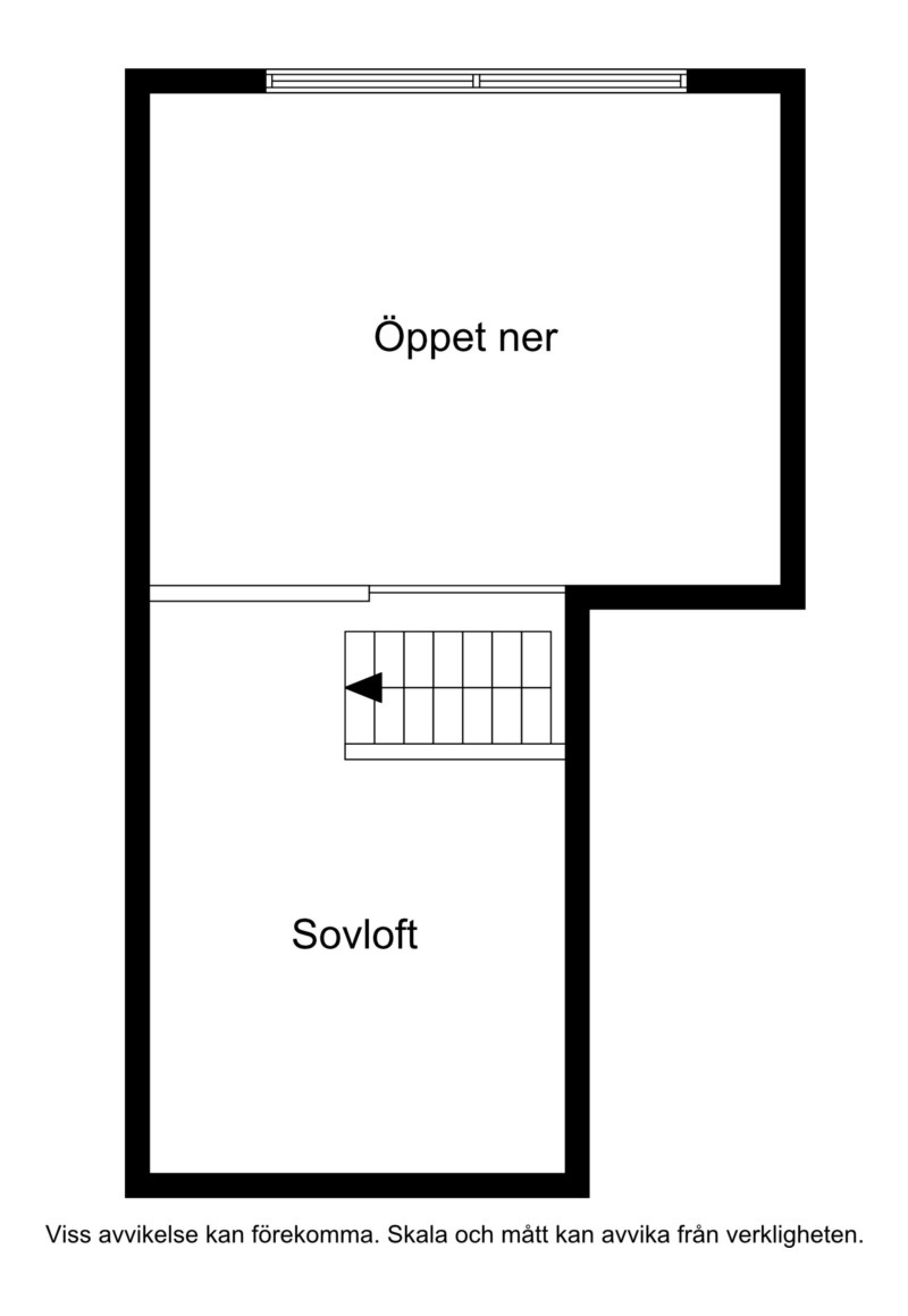 Planskiss loft Hjortstigen 43A