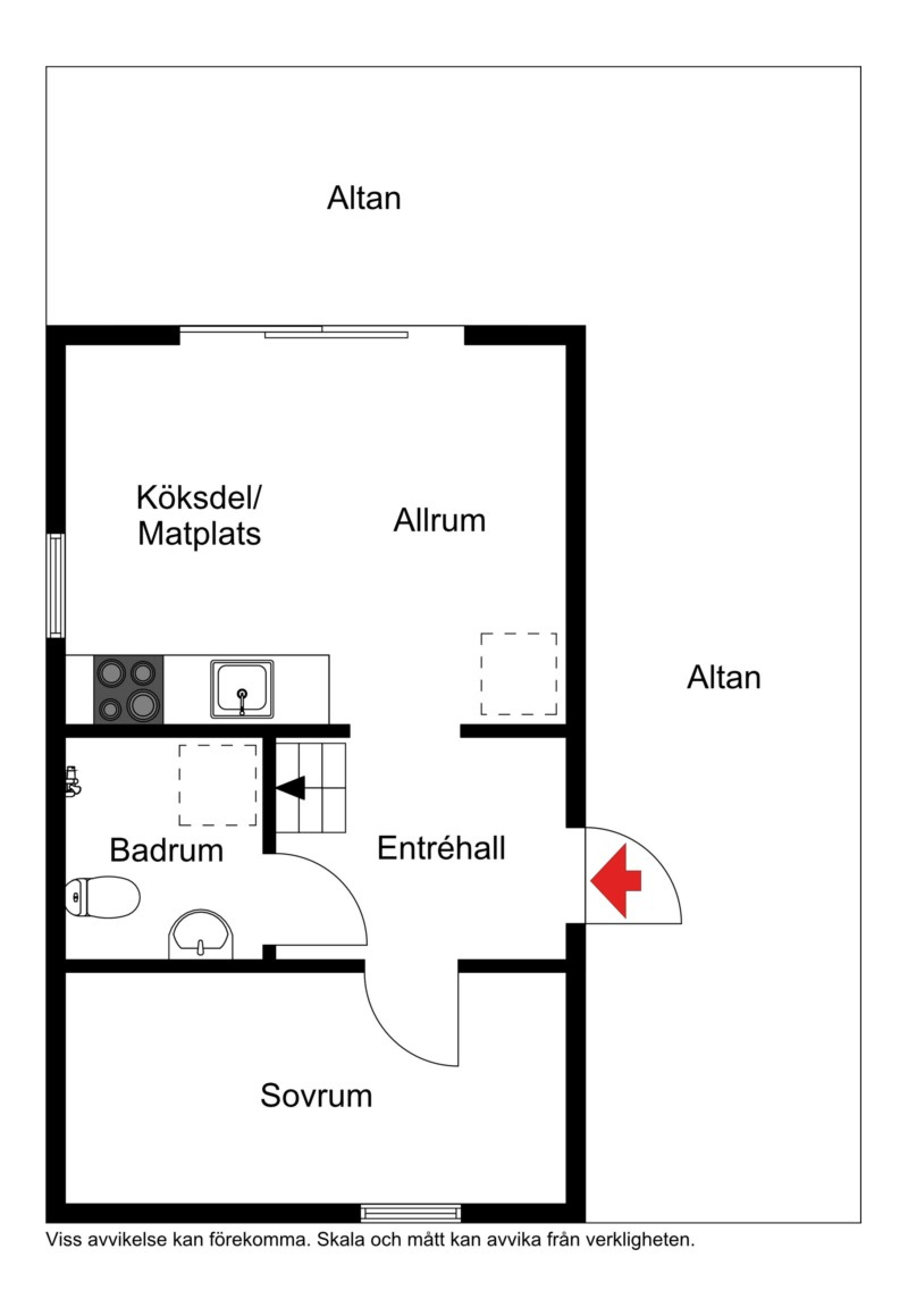 Planskiss Hjortstigen 43A