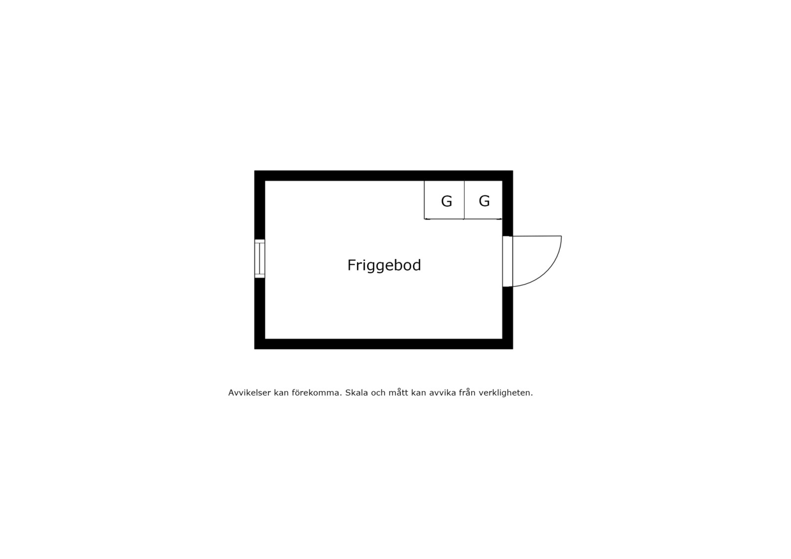 Planskiss friggebod Björnstigen 13