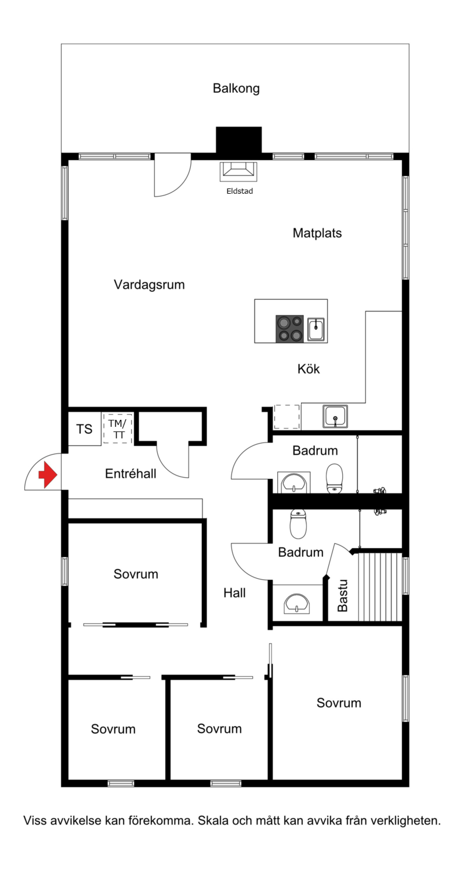 Planskiss Kläppgatan 1234D