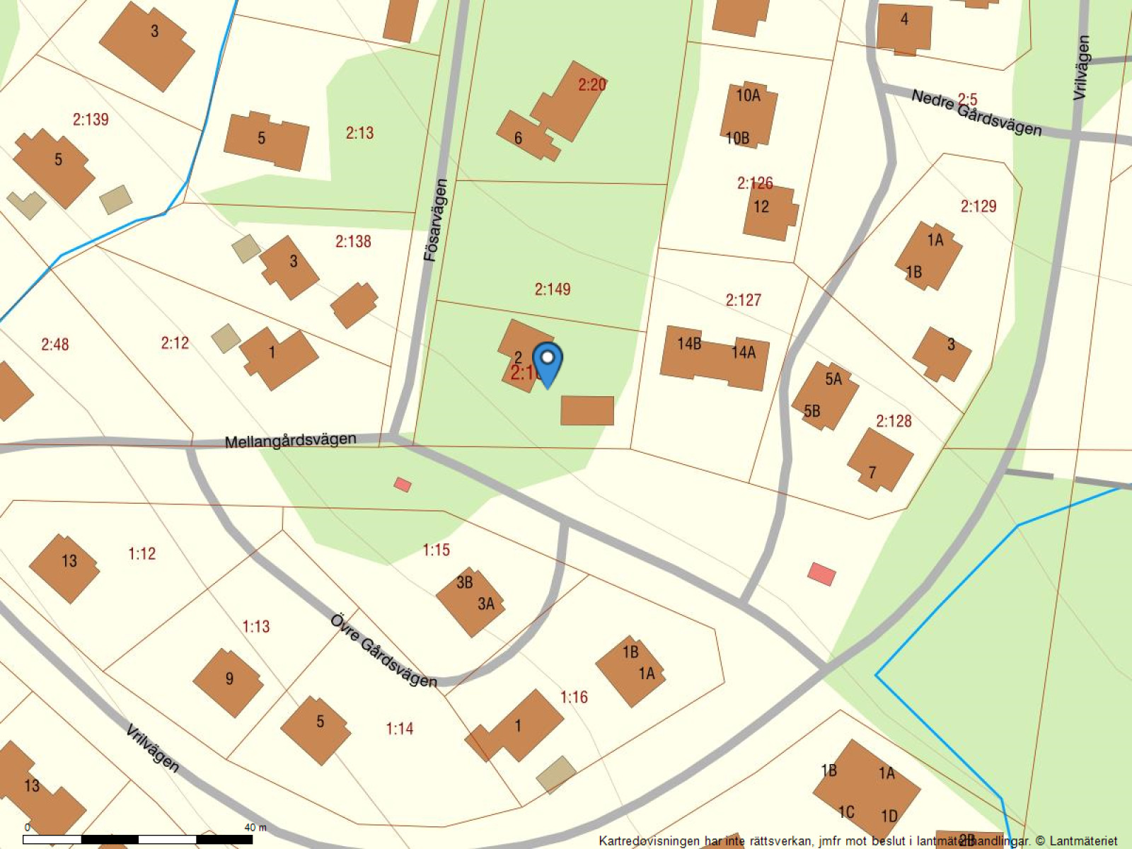 Fastighetskarta Fösarvägen 2
