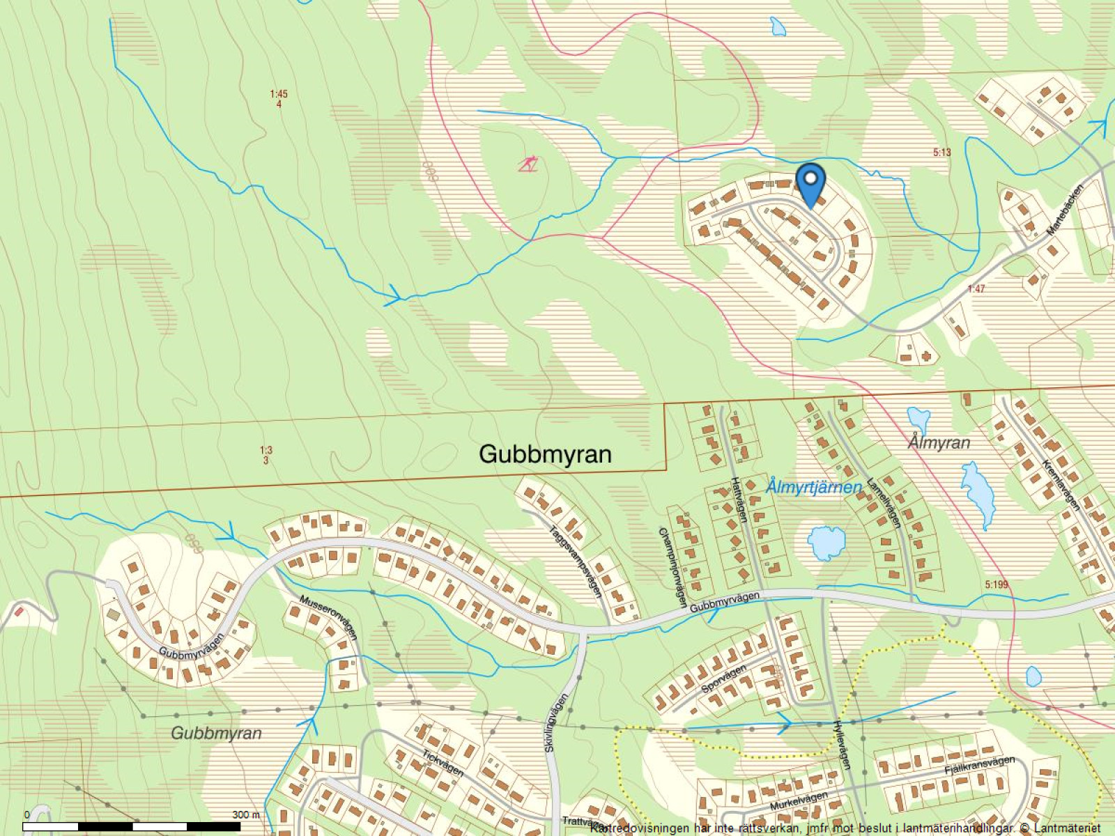 Fastighetskarta Martebäcken 64A