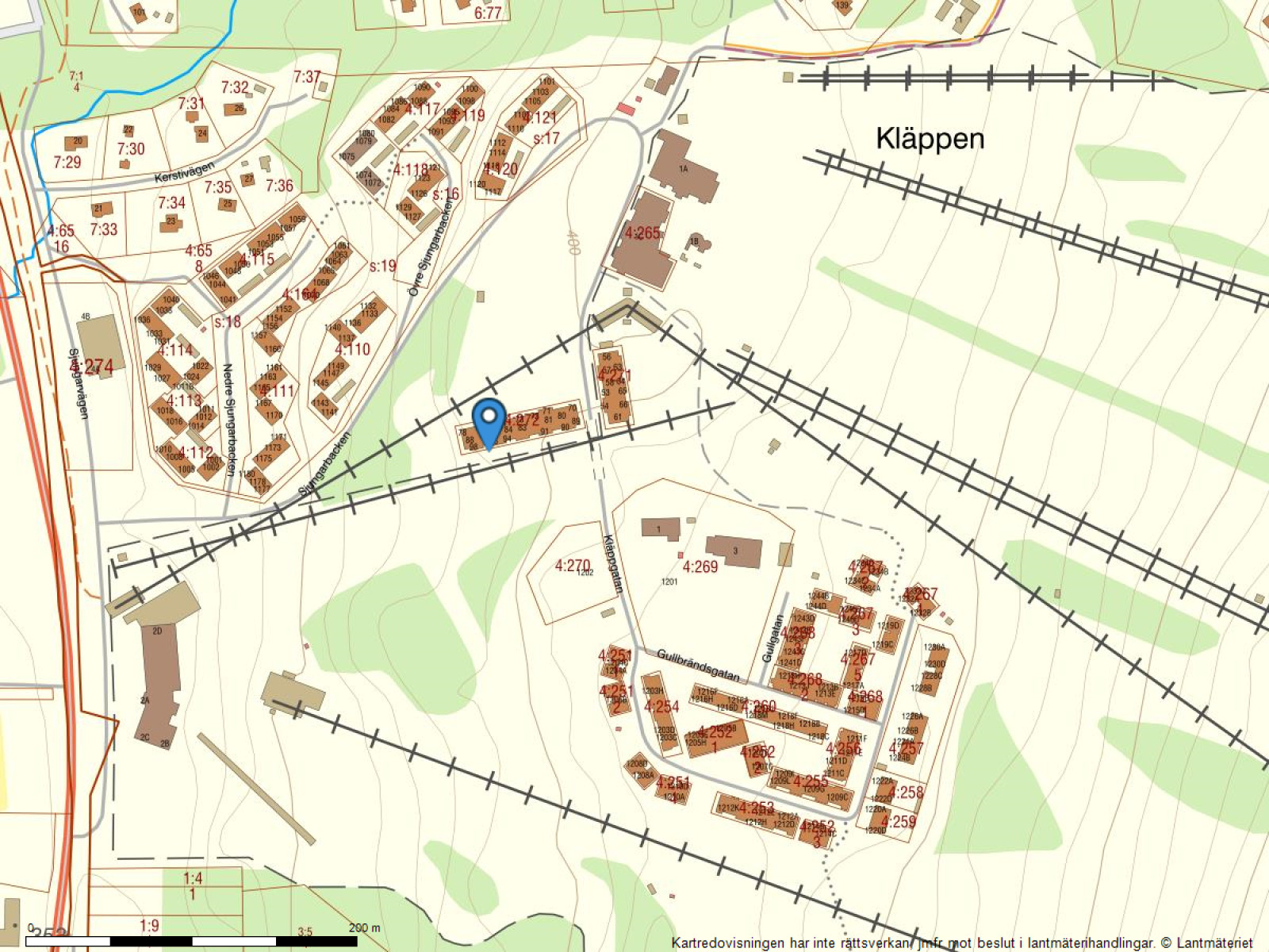 Fastighetskarta Tranantorget 87