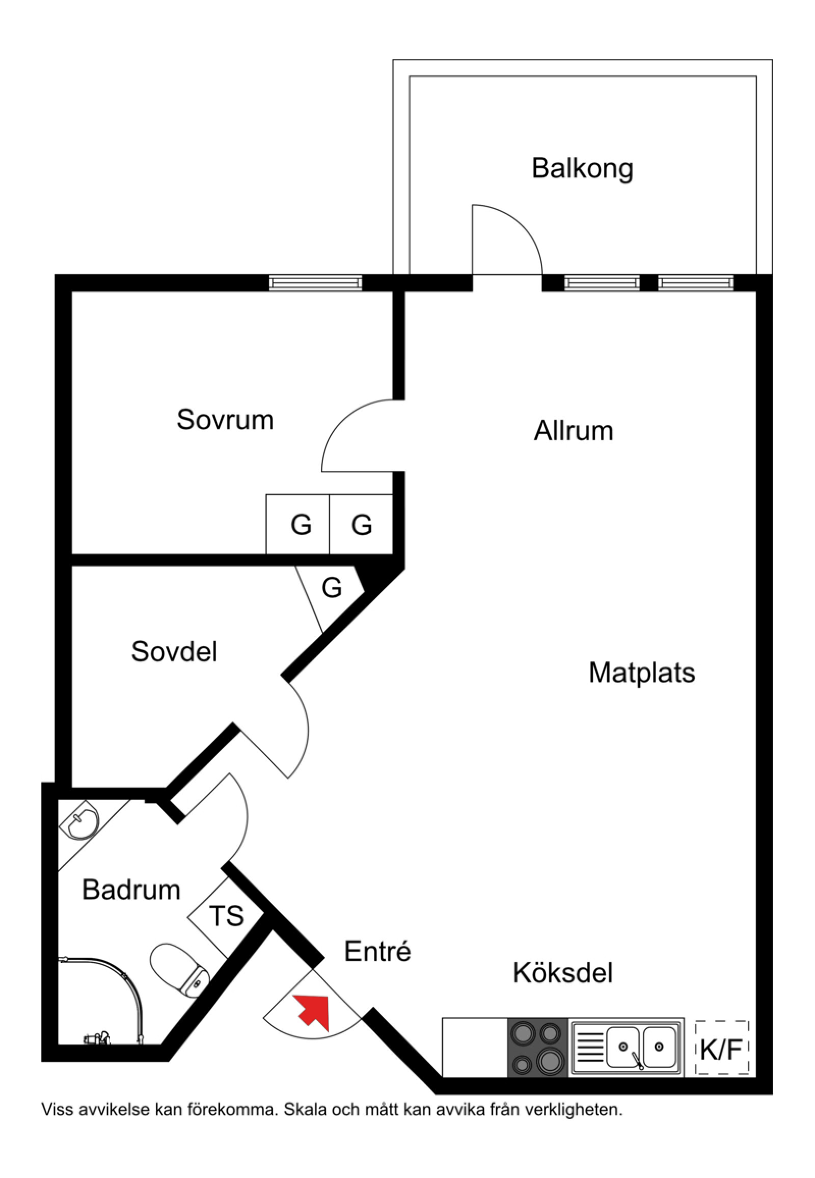 Planskiss Storfjället A 23 (Clüvers väg 13)