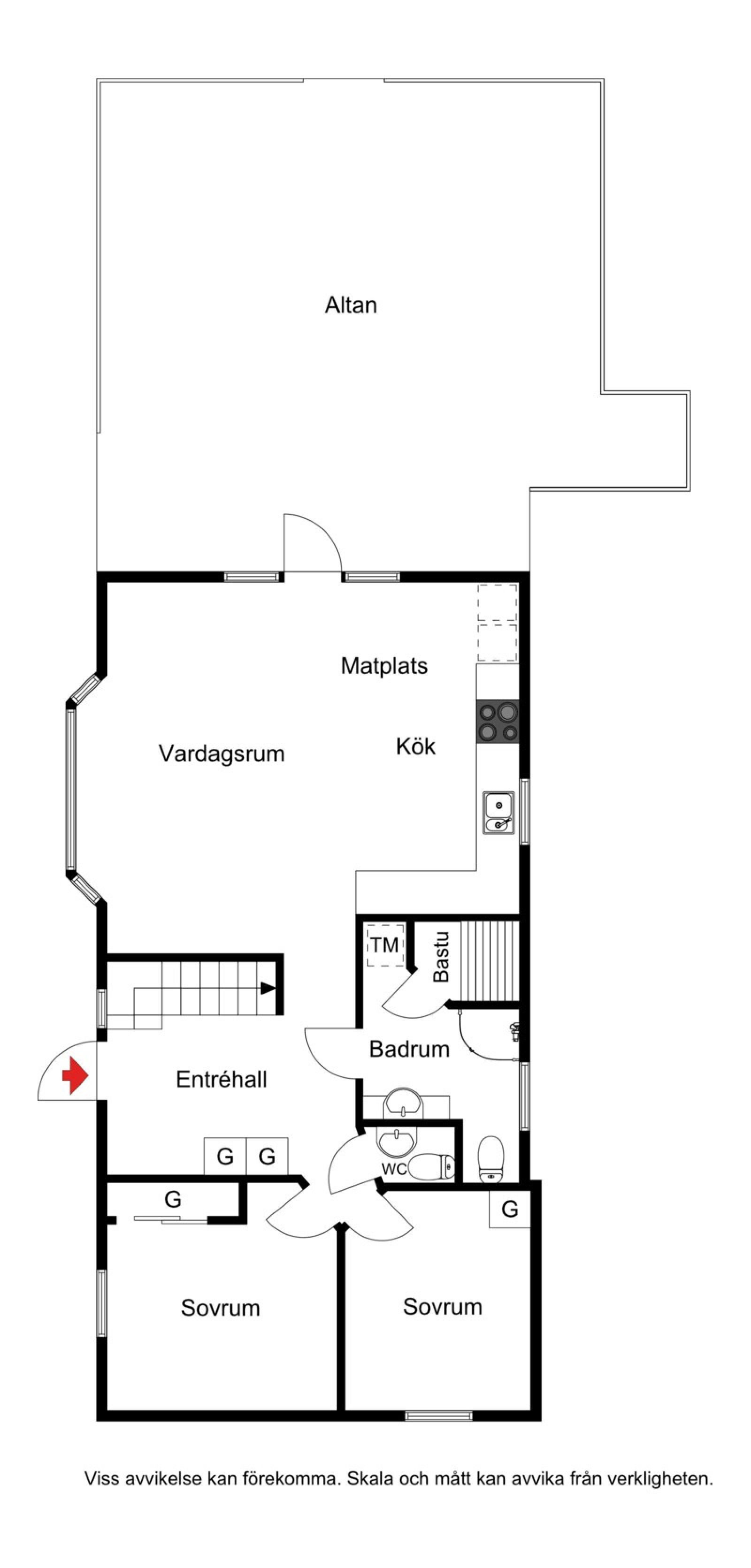 Planskiss Mornäsvägen 5
