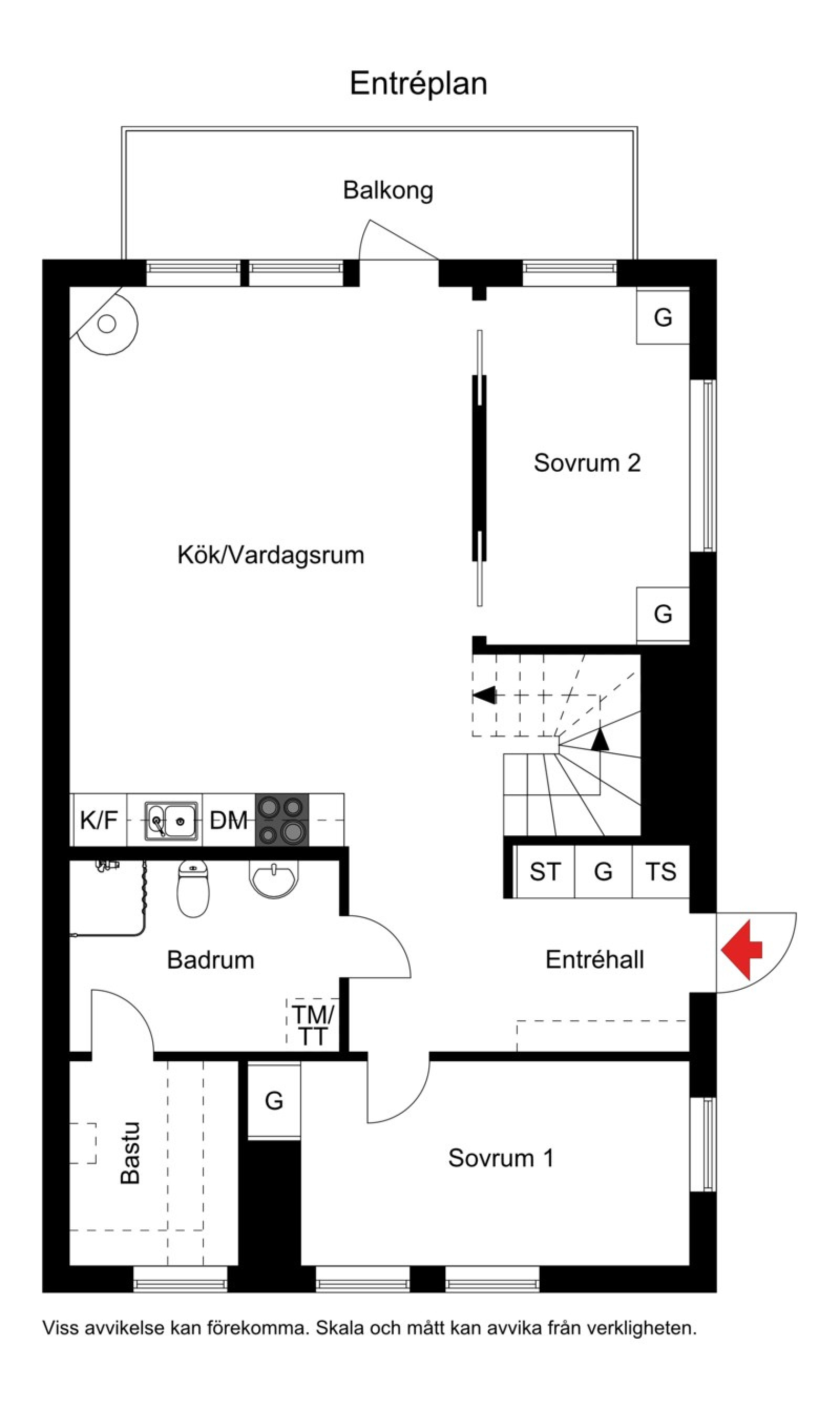 Planskiss Kläppgatan 1224E