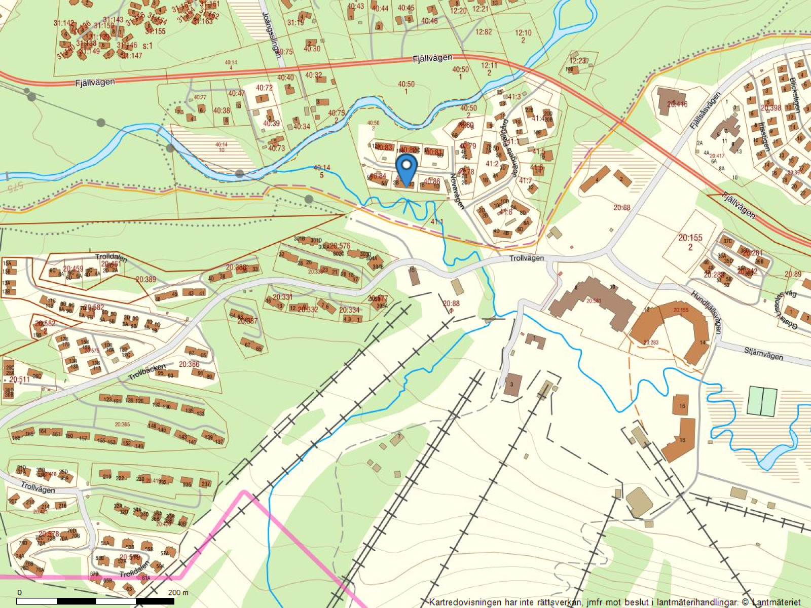 Fastighetskarta Novavägen 3A