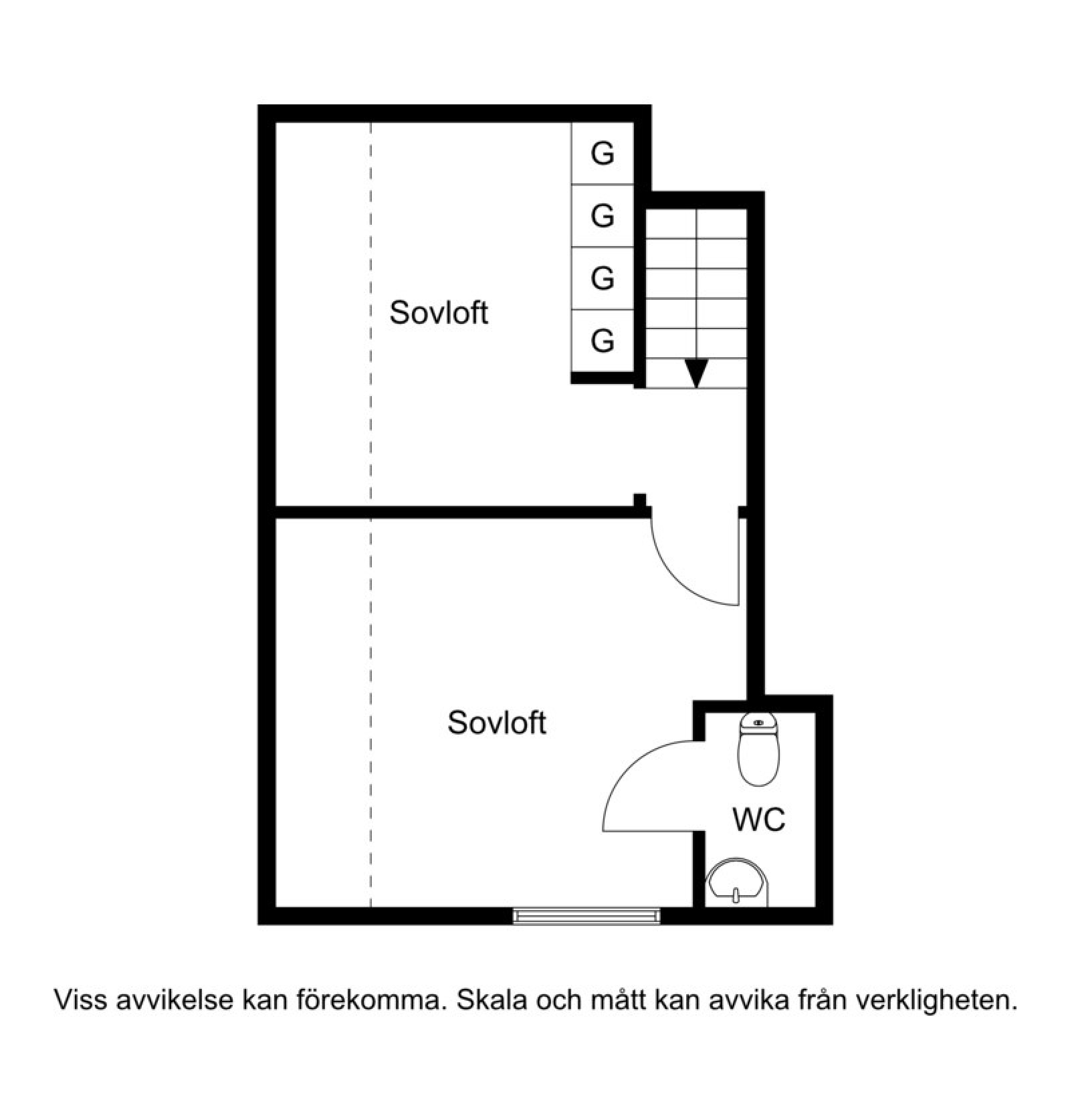 Planskiss lägenhet B Tickvägen 9