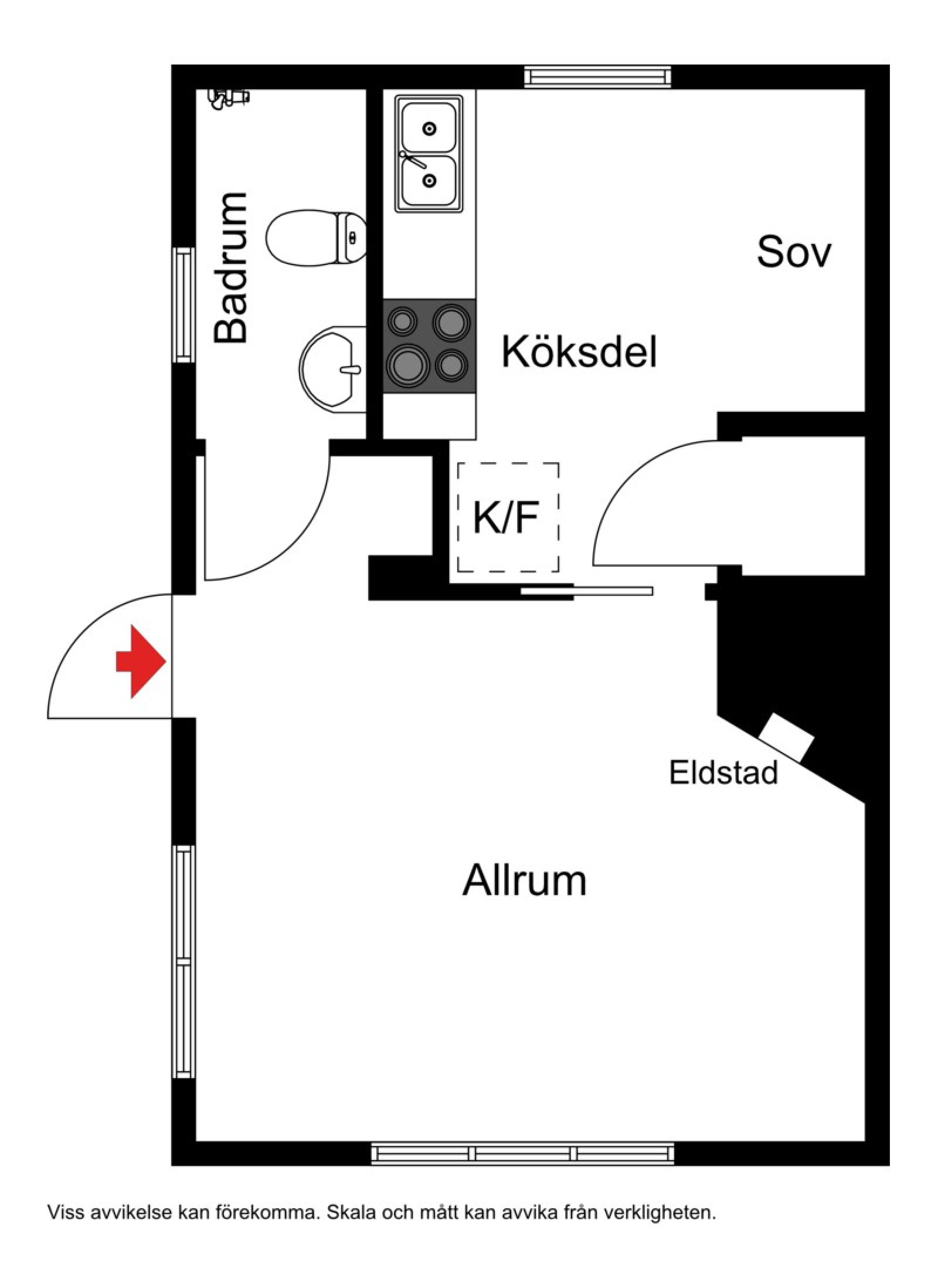 Planskiss Hus C Renvägen 22ABC