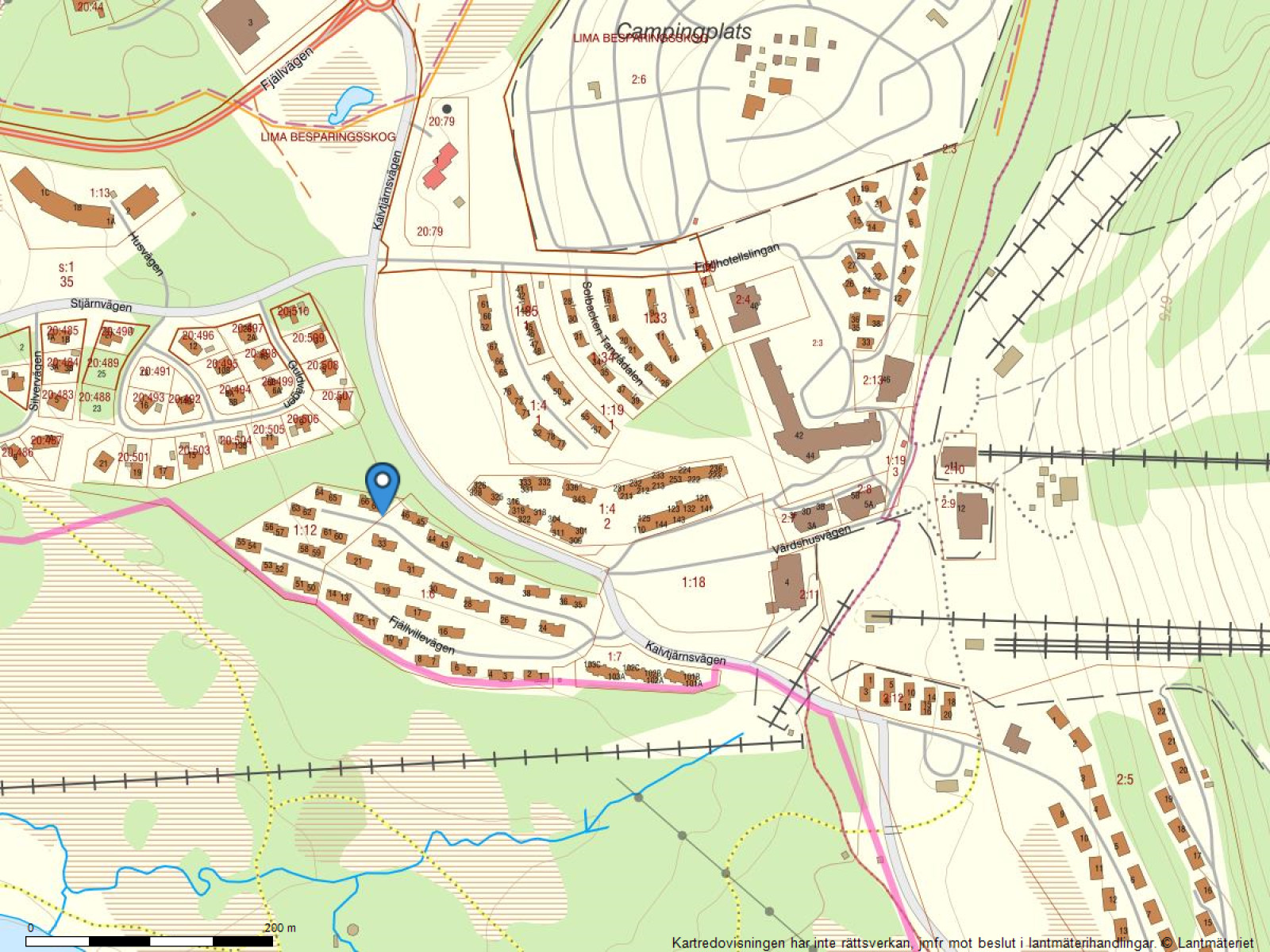 Fastighetskarta Fjällvillevägen 67