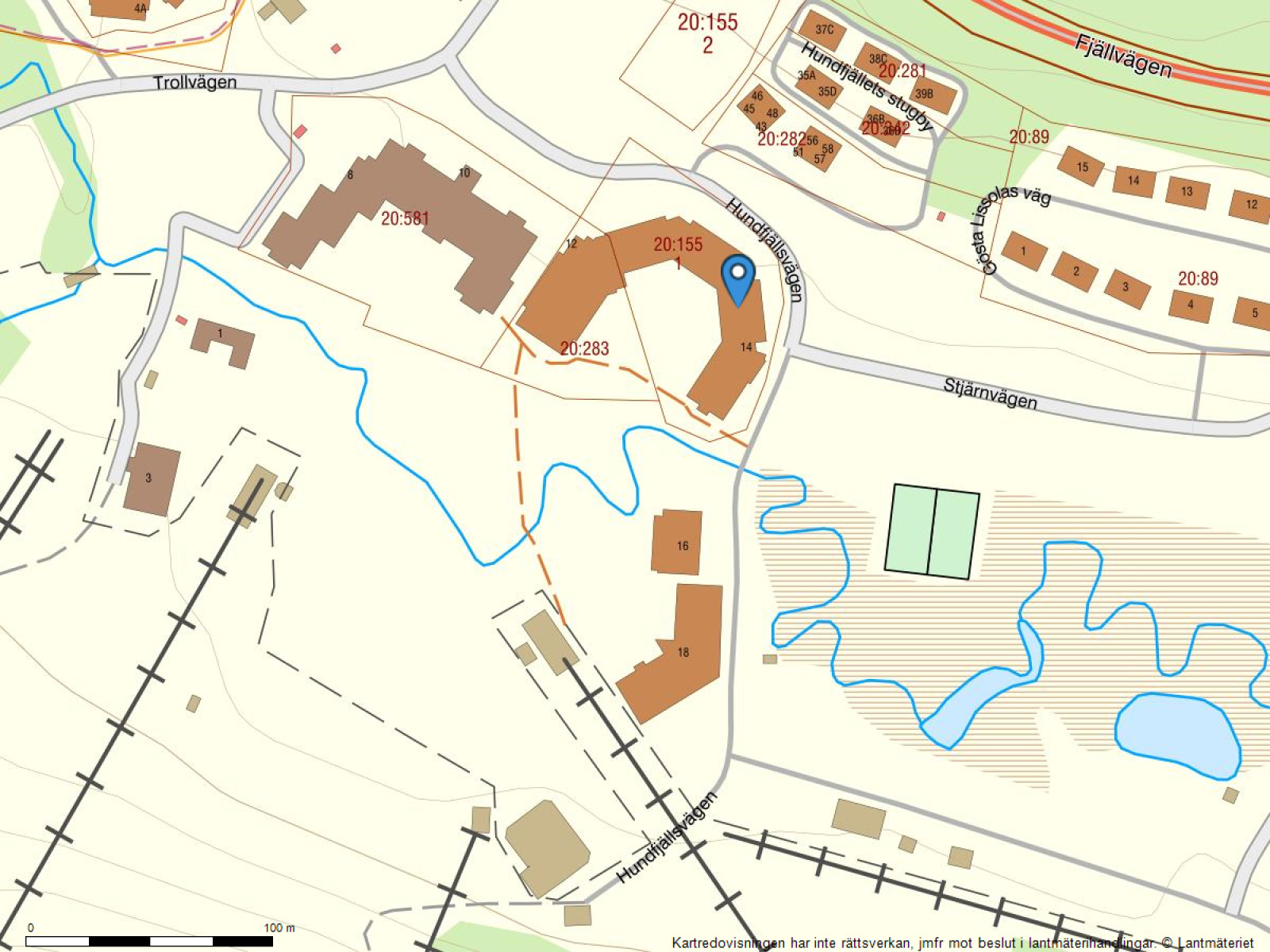 Fastighetskarta Hundfjällscenter 225