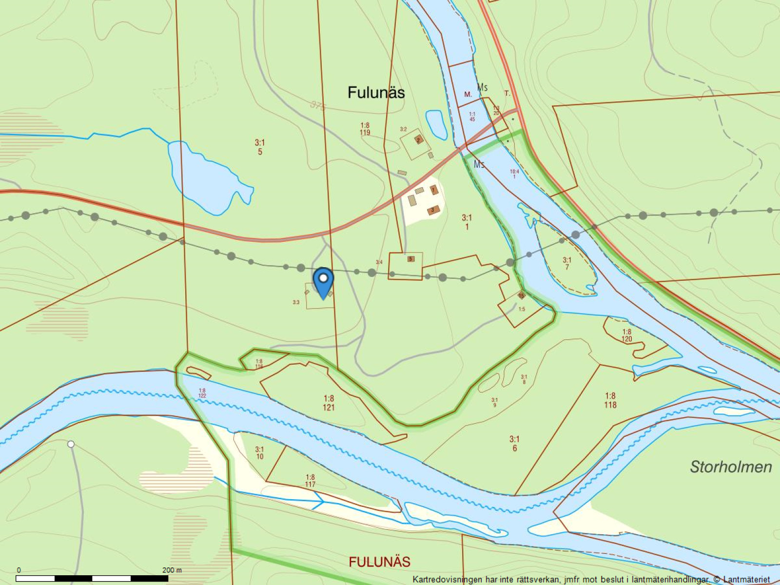 Fastighetskarta Fulunäs 9