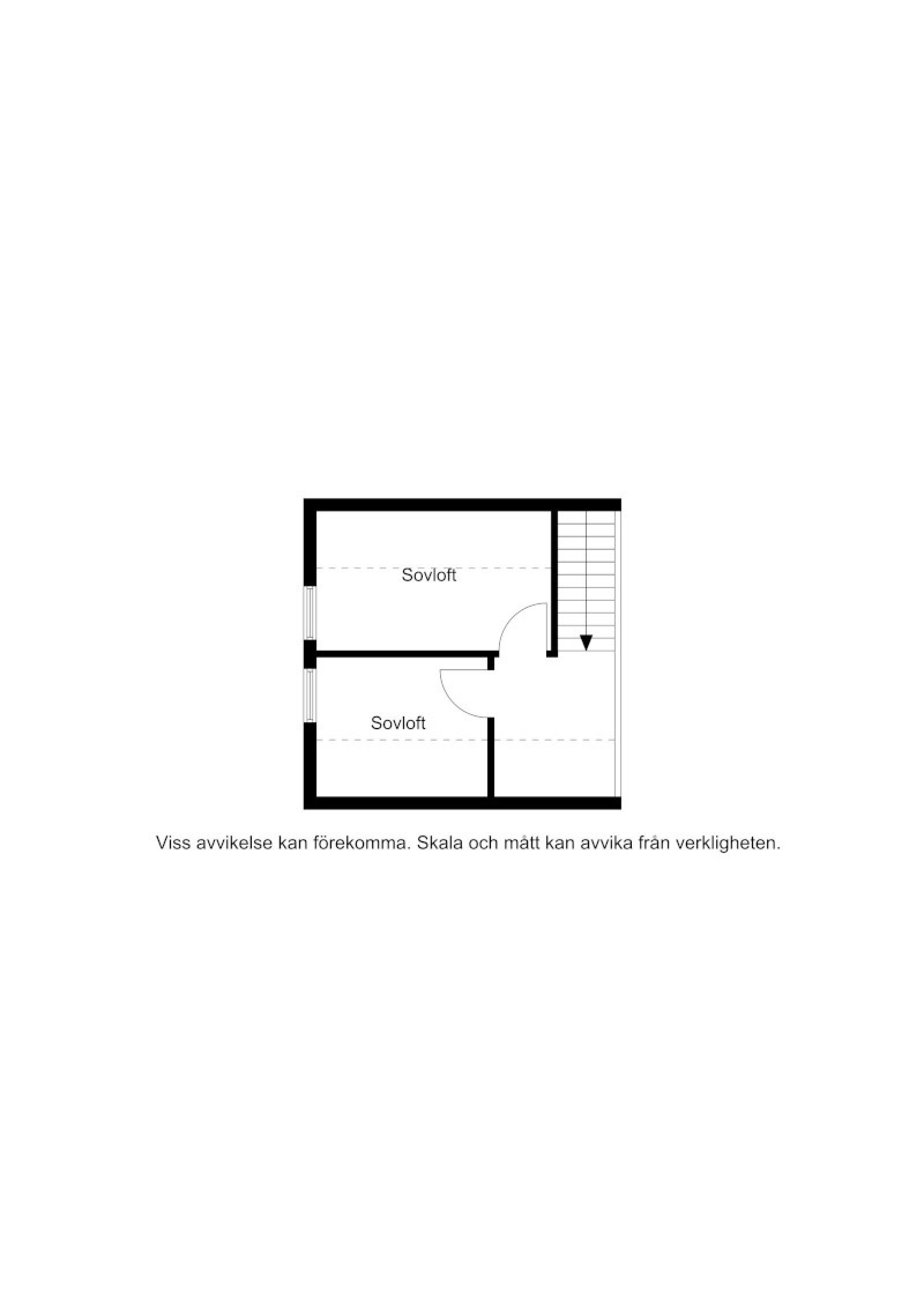 Planskiss loft Järpstigen 3