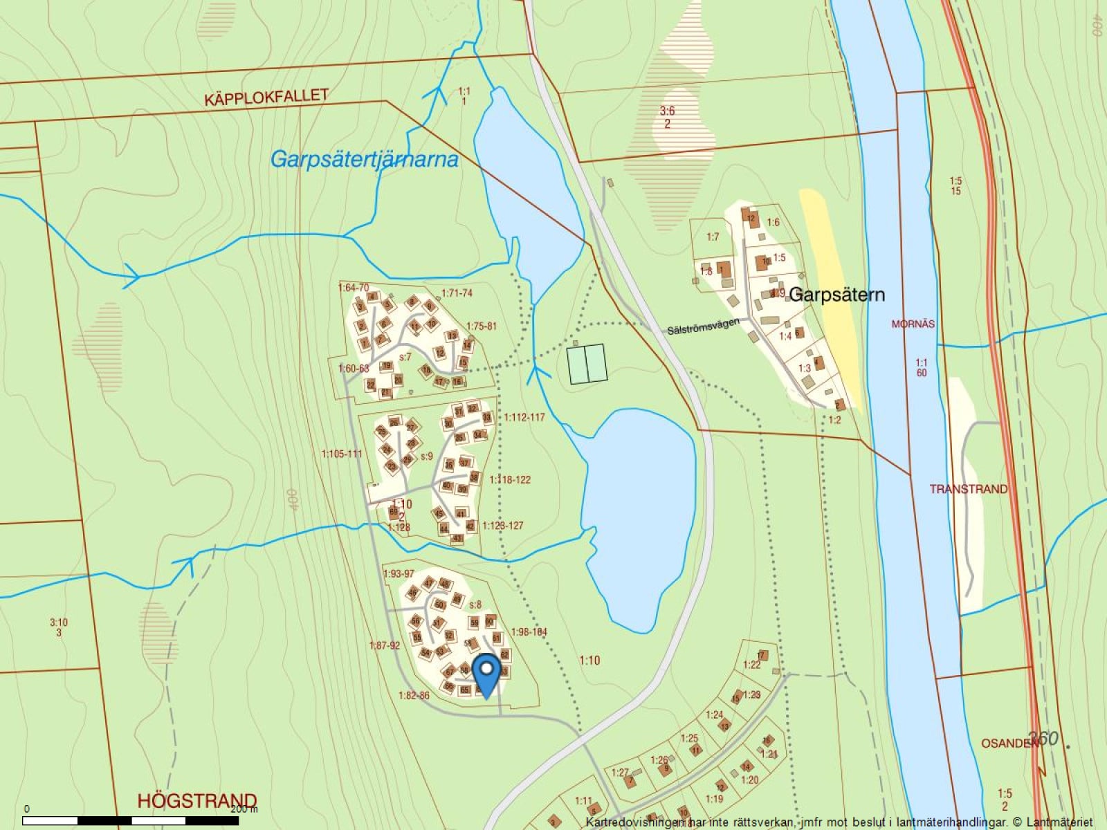 Fastighetskarta Stugbyvägen 64