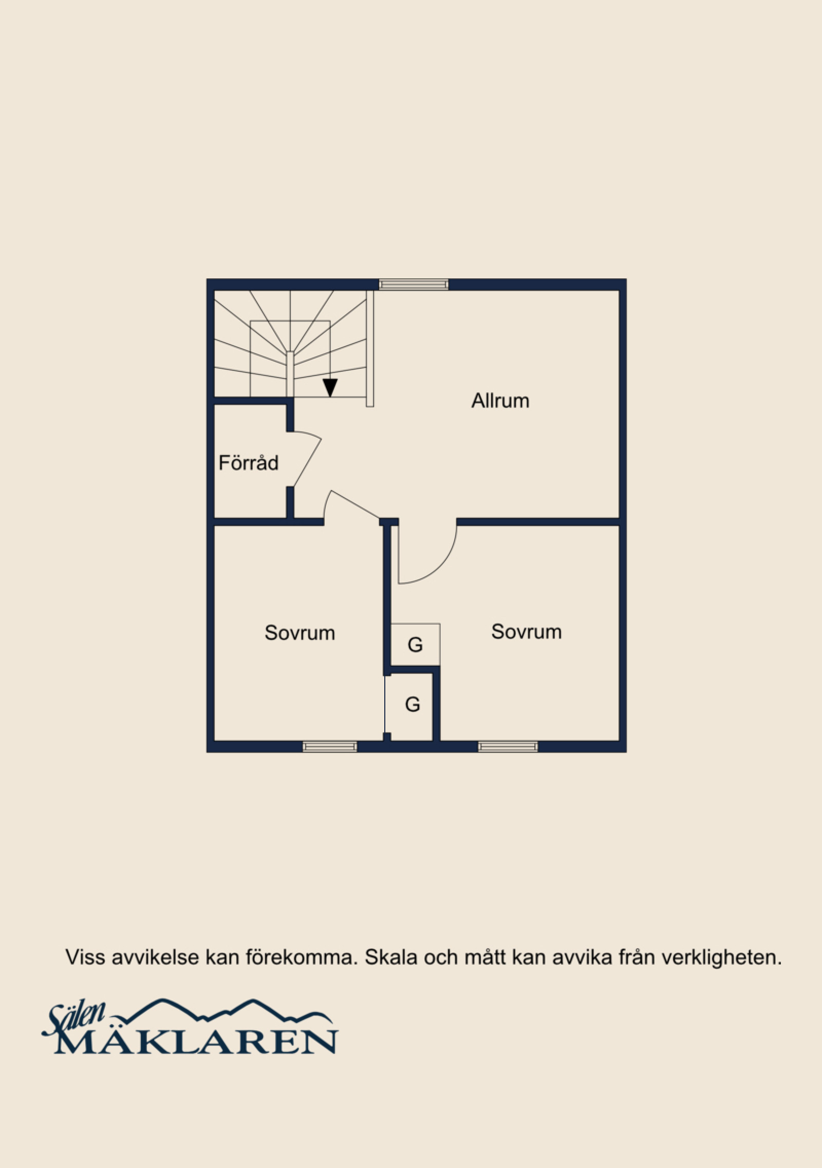 Planskiss loft Fjösstigen 15