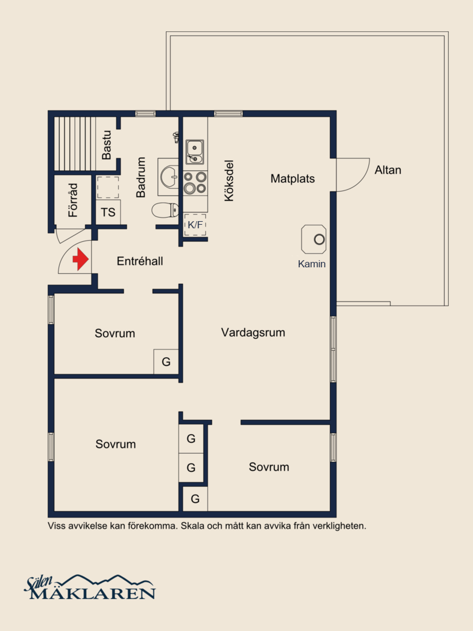 Planskiss Stugbyvägen 64