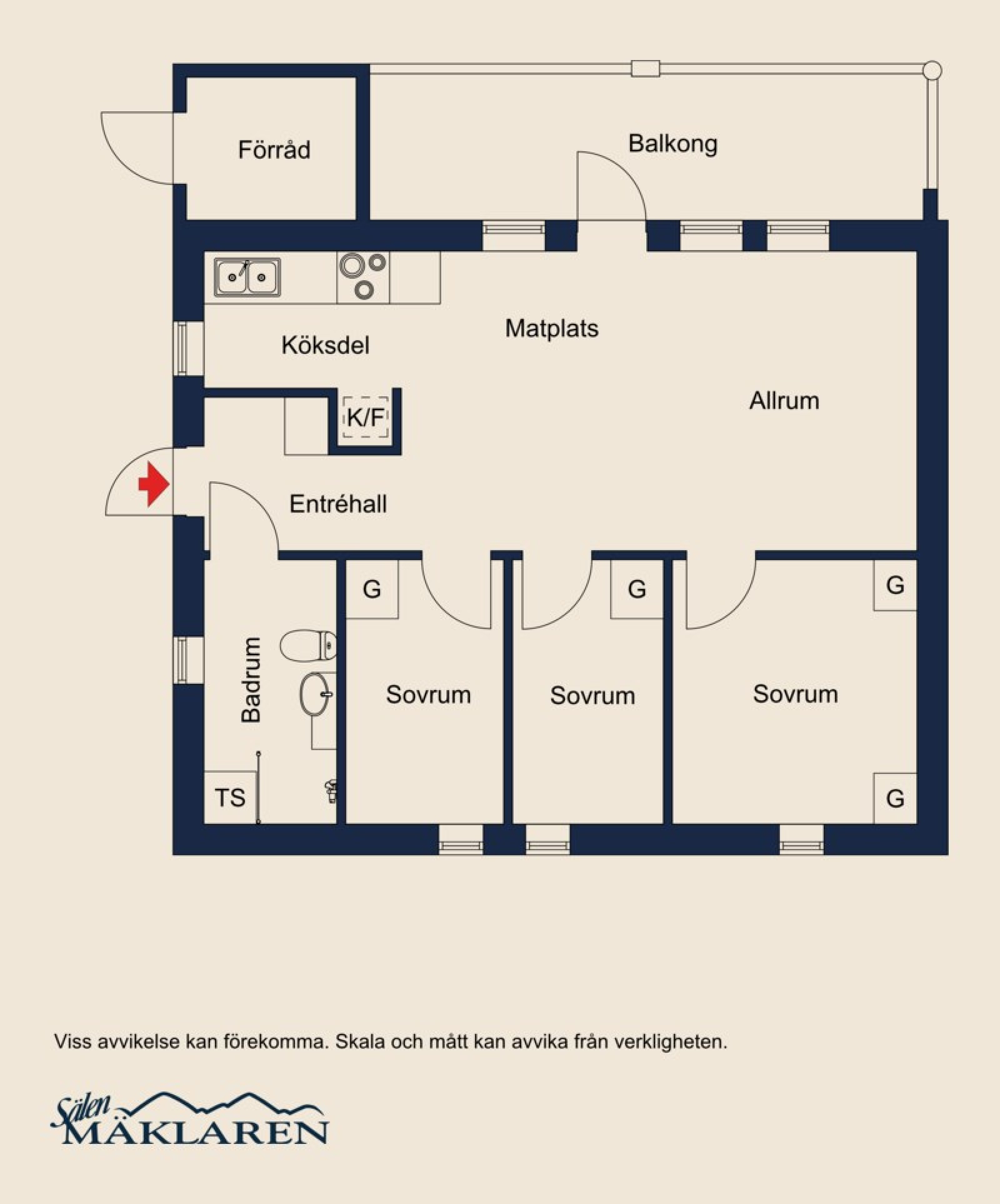 Planskiss Gusjövägen 330